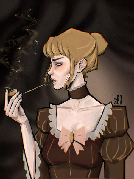 Beatrice Painted Sketch